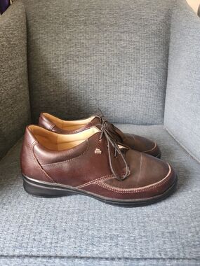 Finn Comfort Women's "Arnheim" Brown Leather Lace-Up Shoes Size 5 UK 7.5 US